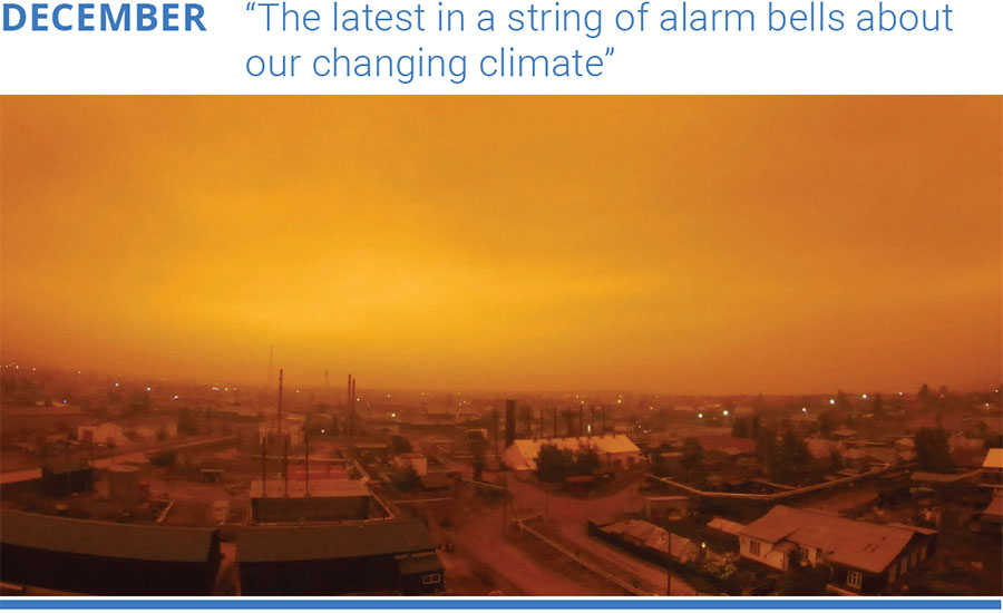 “The latest in a string of alarm bells aboutour changing climate"
