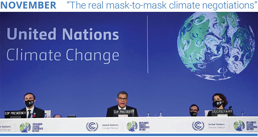 “The real mask-to-mask climate negotiations"