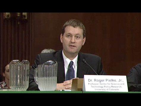 CIRES Fellow Roger Pielke Jr., discussing known links between climate change and weather extremes