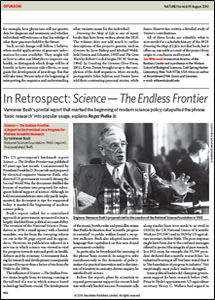 In Retrospect: Science - The Endless Frontier