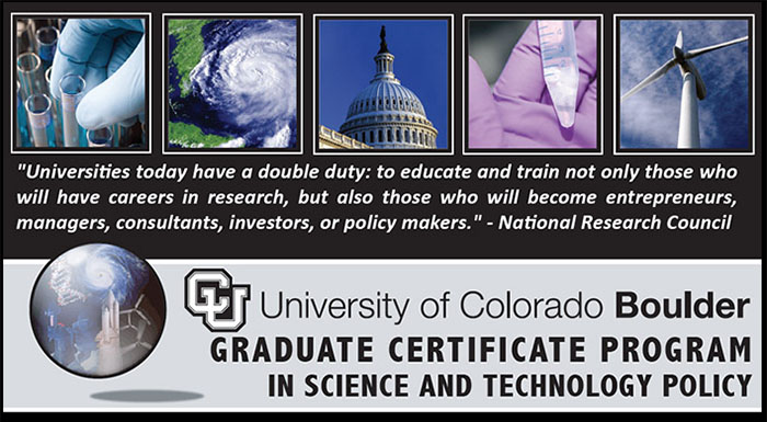 Graduate Certificate in Science & Technology Policy