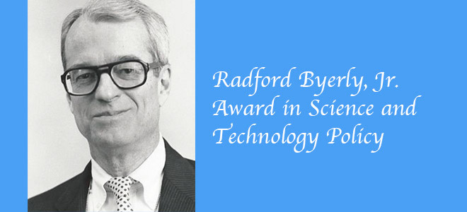 2017 Radford Byerly, Jr. Award in Science and Technology Policy