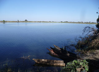 The Zambezi River, as seen from Mwandi