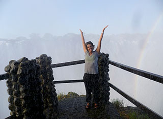 At the Victoria Falls