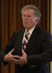 Photo of Senator Gary Hart Speaking