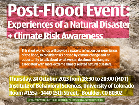Post-Flood Event: Experiences of Natural Disaster + Climate Risk Awareness