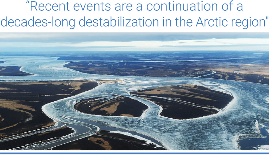 “Recent events are a continuation of a decades-long destabilization in the Arctic region”