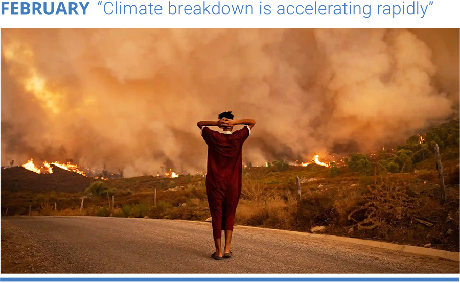 “Climate breakdown is accelerating rapidly"