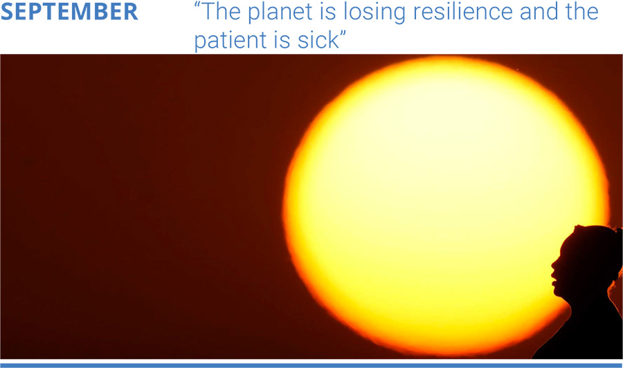 The planet is losing resilience and the patient is sick