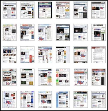 news pages