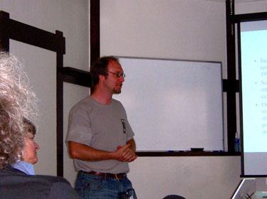 Erik Fisher giving a talk in 2009