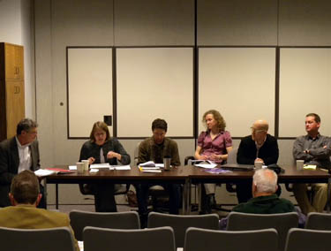 CSTPR faculty particiating in panel discusion about geoengineering, March 29, 2010