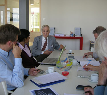 Shali Mohleji participating in a workshop discussion in 2009 