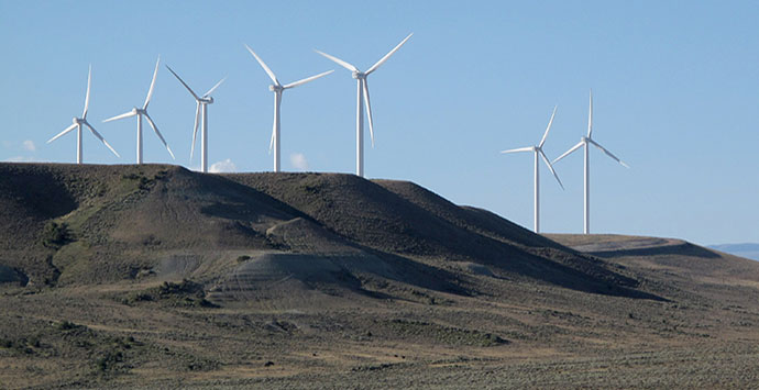 Wind farm in Wyoming