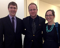 Chris Schaefbauer, Jared Polis and Emily Pugach at the American Association for the Advancement of Science “Catalyzing Advocacy in Science and Engineering” Workshop.