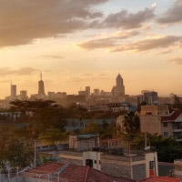Photo Gallery by 2019 Red Cross/Red Crescent Climate Centre Junior Researcher, Sarah Posner. Last sunset over Nairobi before Sarah's flight out.